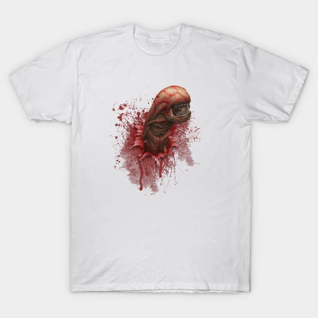 Chestburster - ALIEN T-Shirt by Chewbaccadoll